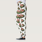 Grappig Schattige Dromen Santa Kat Klaws Leggings (Links)