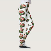 Grappig Schattige Dromen Santa Kat Klaws Leggings (Rechts)