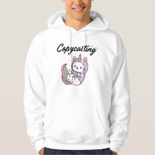 Grappig Schattige eenvoudig ontwerp voor kattenlie Hoodie