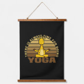 Grappig schattige giraffe die yoga doet. hangend wandkleed (Voorkant)