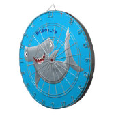 Grappig schattige Hammerhead-cartoon Dartbord (Voorkant Rechts)