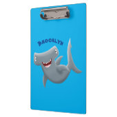 Grappig schattige Hammerhead-cartoon Klembord (Links)