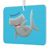Grappig schattige Hammerhead-cartoon Luchtverfrisser (Links)