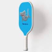 Grappig schattige Hammerhead-cartoon Pickleball Paddle (Links)