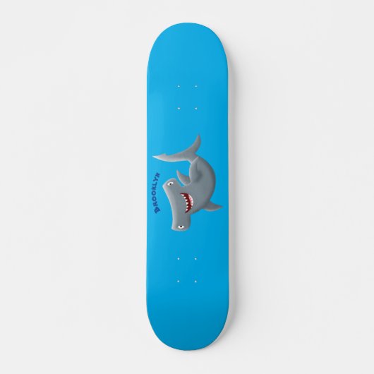 Grappig schattige Hammerhead-cartoon Skateboard (Voorkant)