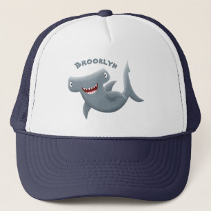 Grappig schattige Hammerhead-cartoon Trucker Pet