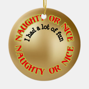 Grappig Schattige humoristisch ondeugend mooi kers Keramisch Ornament
