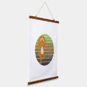 Grappig schattige kat die yoga doet. Grappig yoga- Hangend Wandkleed (Gebogen)