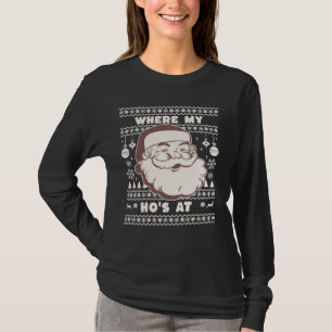 Grappig Schattige Kerstman Sinterklaas Ho Ho's Lel T-shirt