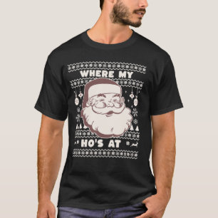 Grappig Schattige Kerstman Sinterklaas Ho Ho's Lel T-shirt