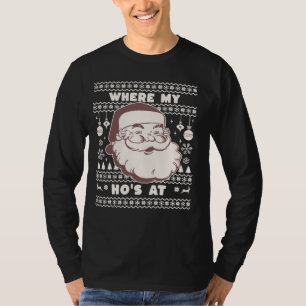 Grappig Schattige Kerstman Sinterklaas Ho Ho's Lel T-shirt