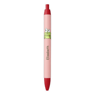 Grappig schattige kikker cartoon kinder zwarte inkt pen