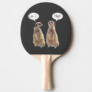 Grappig, schattige kistjes in gesprek tafeltennisbatje