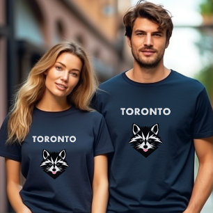 Grappig Schattige Mocking Toronto Raccoon Donker K T-shirt