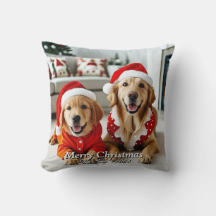 Grappig, Schattige, modern familie kerst Sierkusse Kussen