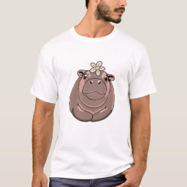 Grappig Schattige Moo Deng Hippo Baby Bouncy Pig 2 T-shirt