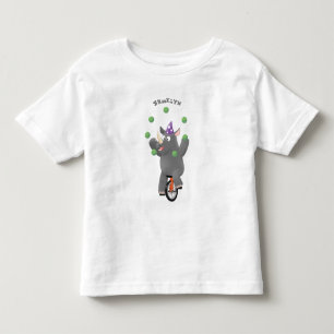 Grappig schattige neushoorns over eenwieler kinder shirts