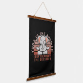 Grappig schattige olifant die yoga doet. Grappig y Hangend Wandkleed (Gebogen)