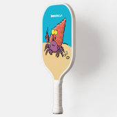 Grappig schattige paarse cartoon-heremietkrab pickleball paddle (Links)