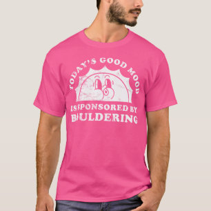 Grappig Schattige Retro  Boulderen Rock Klimmen T-shirt