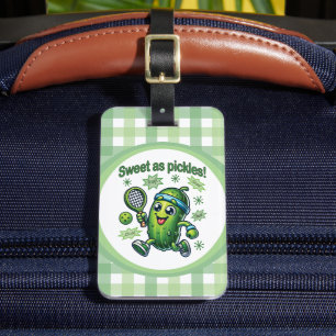 Grappig Schattige Sweet als Pickles Pickleball Bagagelabel