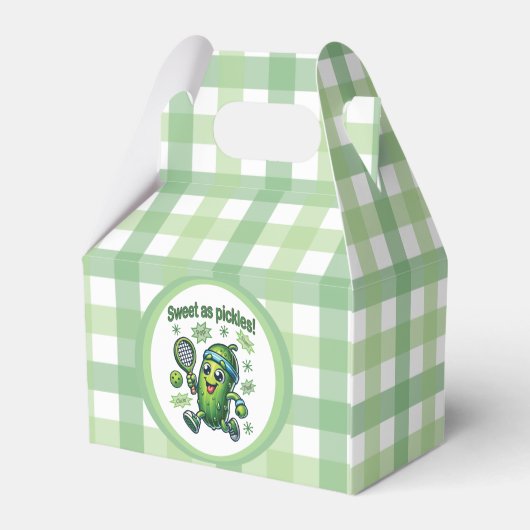 Grappig Schattige Sweet als Pickles Pickleball Bedankdoosjes (Achterkant)