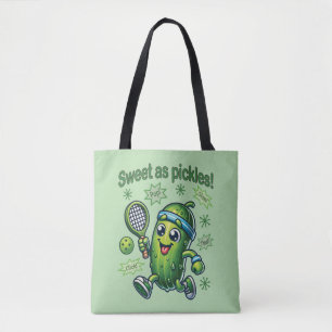 Grappig Schattige Sweet als Pickles Pickleball Draagtas