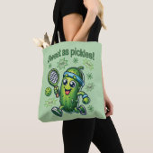 Grappig Schattige Sweet als Pickles Pickleball Draagtas (Dichtbij)