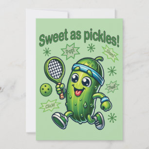 Grappig Schattige Sweet als Pickles Pickleball Kaart