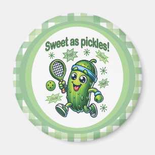Grappig Schattige Sweet als Pickles Pickleball Magneet