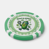 Grappig Schattige Sweet als Pickles Pickleball Poker Chips (Enkel)