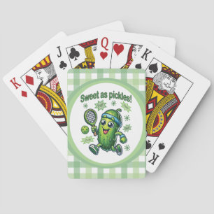 Grappig Schattige Sweet als Pickles Pickleball Pokerkaarten