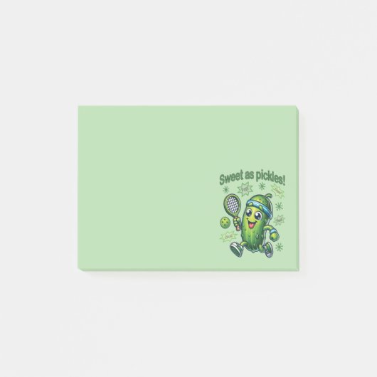 Grappig Schattige Sweet als Pickles Pickleball Post-it® Notes (Voorkant)