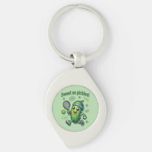 Grappig Schattige Sweet als Pickles Pickleball Sleutelhanger