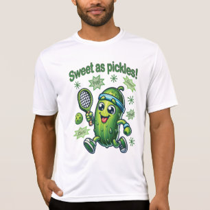 Grappig Schattige Sweet als Pickles Pickleball T-shirt