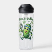 Grappig Schattige Sweet als Pickles Pickleball Waterfles (Achterkant)