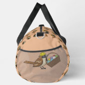 Grappig Schattige Vogel met Kleurrijke Eieren Mand Plunjezak (Rechts)