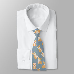 Grappig Schattige Welsh Corgi Pattern voor Hondenl Stropdas