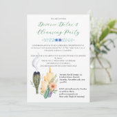 Grappig Scheiding Reiniging Party Spa & Detox Them Kaart (Staand voorkant)