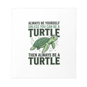 Grappig Schildpad Citaat Vintage Gravure Ontwerp_1 Notitieblok
