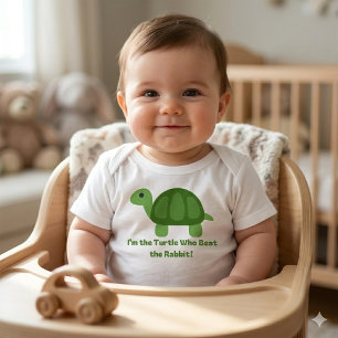 Grappig Schildpad Kinder T-shirt Klop de Konijn
