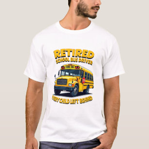 Grappig School Bus Driver Life Retro Pensioen Gift T-shirt