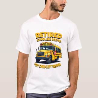 Grappig School Bus Driver Life Retro Pensioen Gift T-shirt