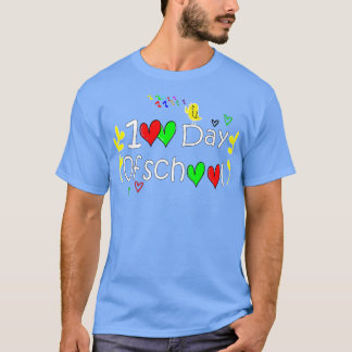 grappig schoolcadeau voor studenten van 00 dagen e t-shirt