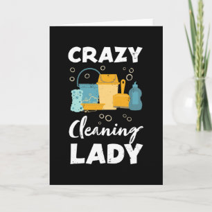 Grappig Schoonmaak Schoonmaker Huishoudster Cadeau Kaart