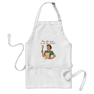 Grappig Schort voor Vrouwen - Retro Keuken Humor