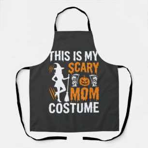 Grappig Schrikwekkend Moeder Kostuum Halloween Hek Schort