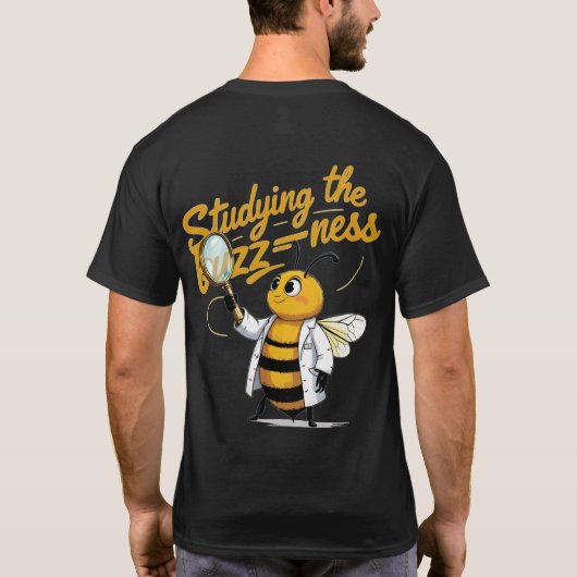 Grappig Science Bee T-shirt (Achterkant)