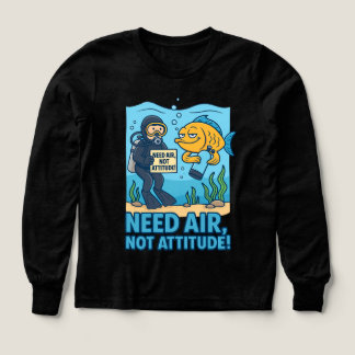 Grappig Scuba Diver Shirt - Diepe gedachten, geen 