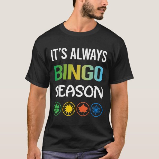 Grappig seizoen Bingo T-shirt (Voorkant)